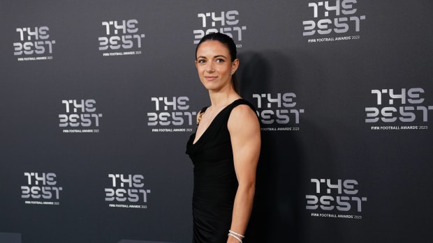 Aitana Bonmati pictured at The Best FIFA Football Awards ceremony in London in January 2024 where she was named The Best FIFA Women's Player for 2023